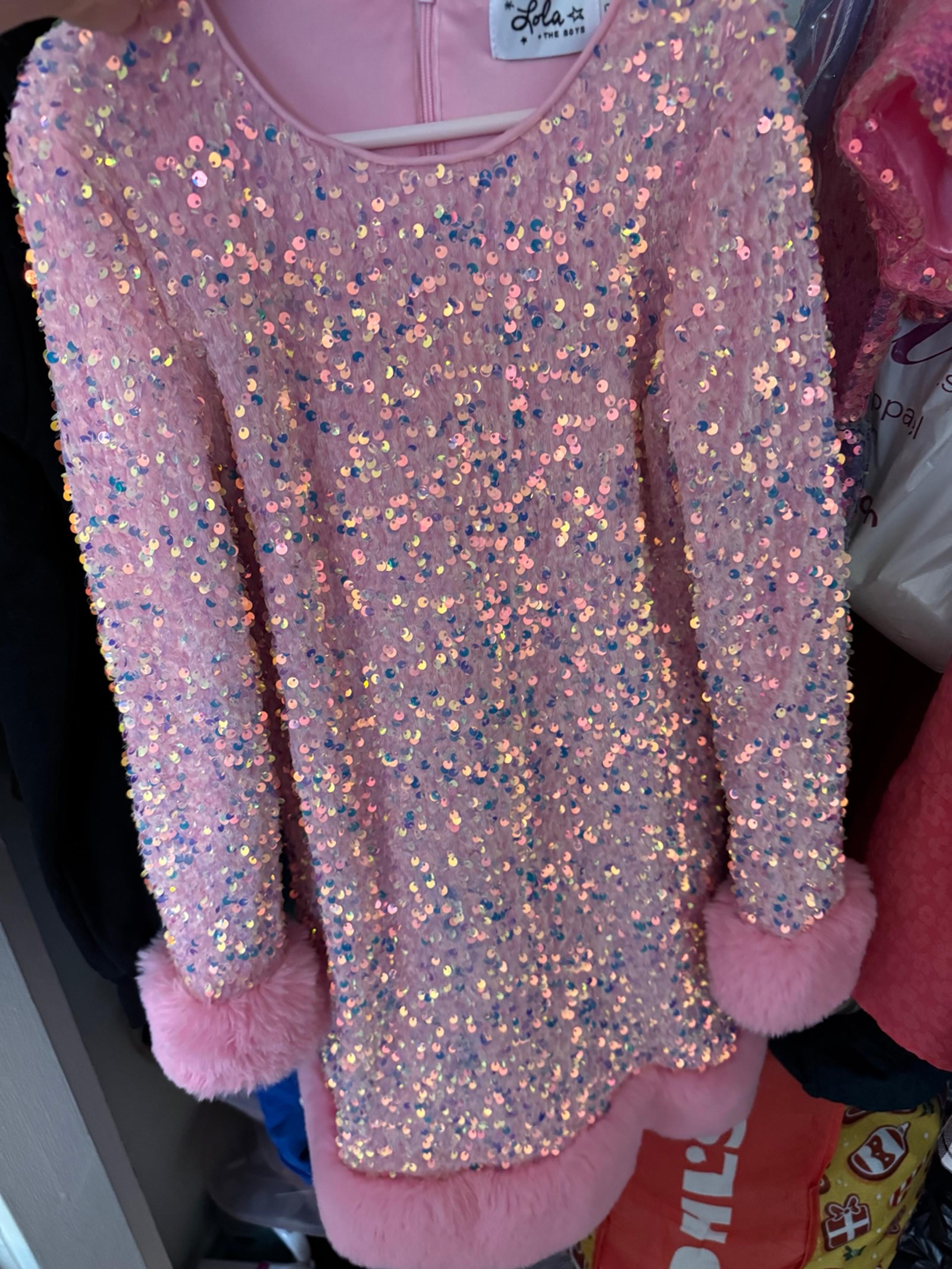 Lola & The Boys Sabrina Shimmer Dress