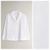 NWT. Zara Home White Cotton Pajama Shirt. Size S.
