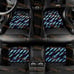New 4Pcs Set JDM Style Racing Fabric Floor Mats interior carpets Universal