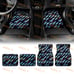 New 4Pcs Set JDM Style Racing Fabric Floor Mats interior carpets Universal