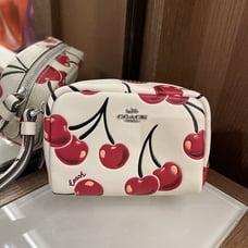 POUCH WRISTLET WITH CHERRY PRINT (COACH CZ470)