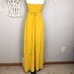Lulu’s marigold wrap around halter top