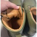 Sheridan Mia Leather Side Zip Ankle Boots Alba Olive Womens 8.5