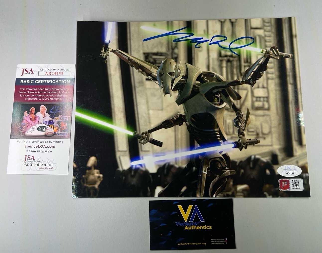 Matthew Wood Signed “General Grievous Star Wars 8x10 Photo w/ JSA COA