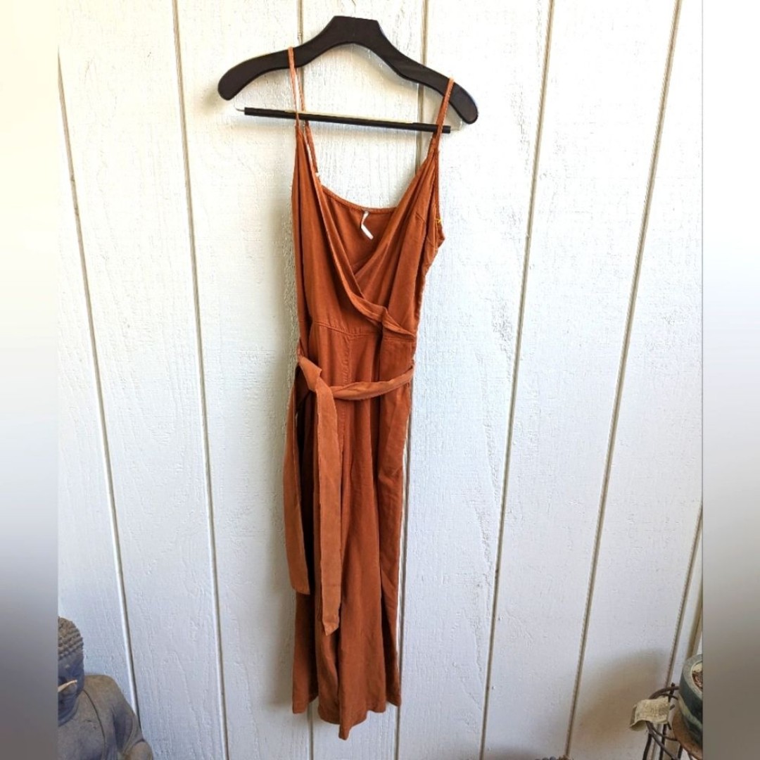 Free People Wrap waist tie Jumpsuit 4