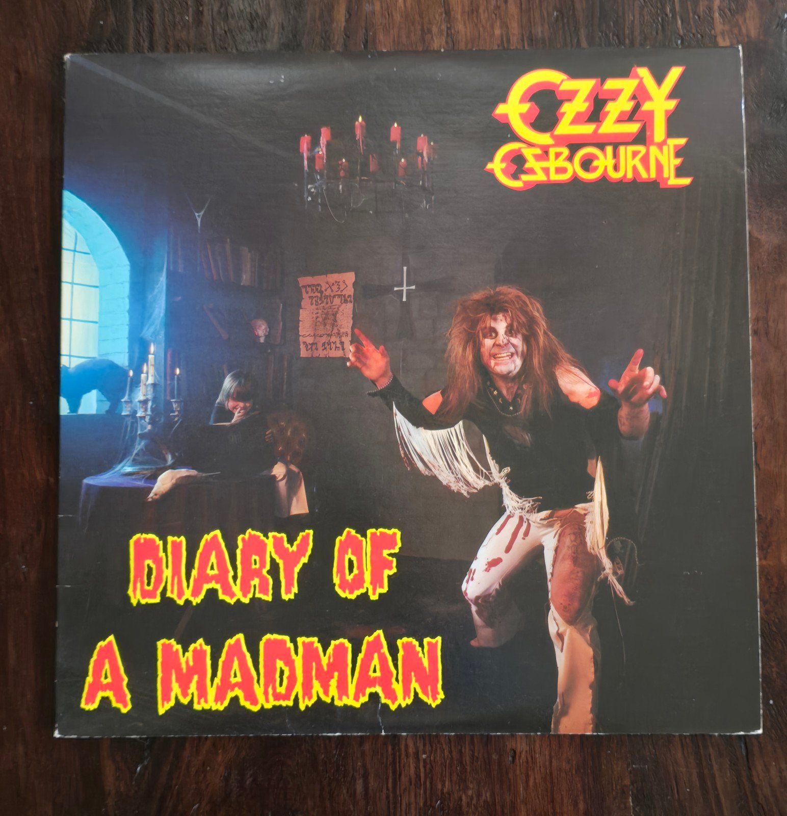 Original Vintage Ozzy Osbourne Diary of a Madman Vinyl LP Cleaned Play Tested