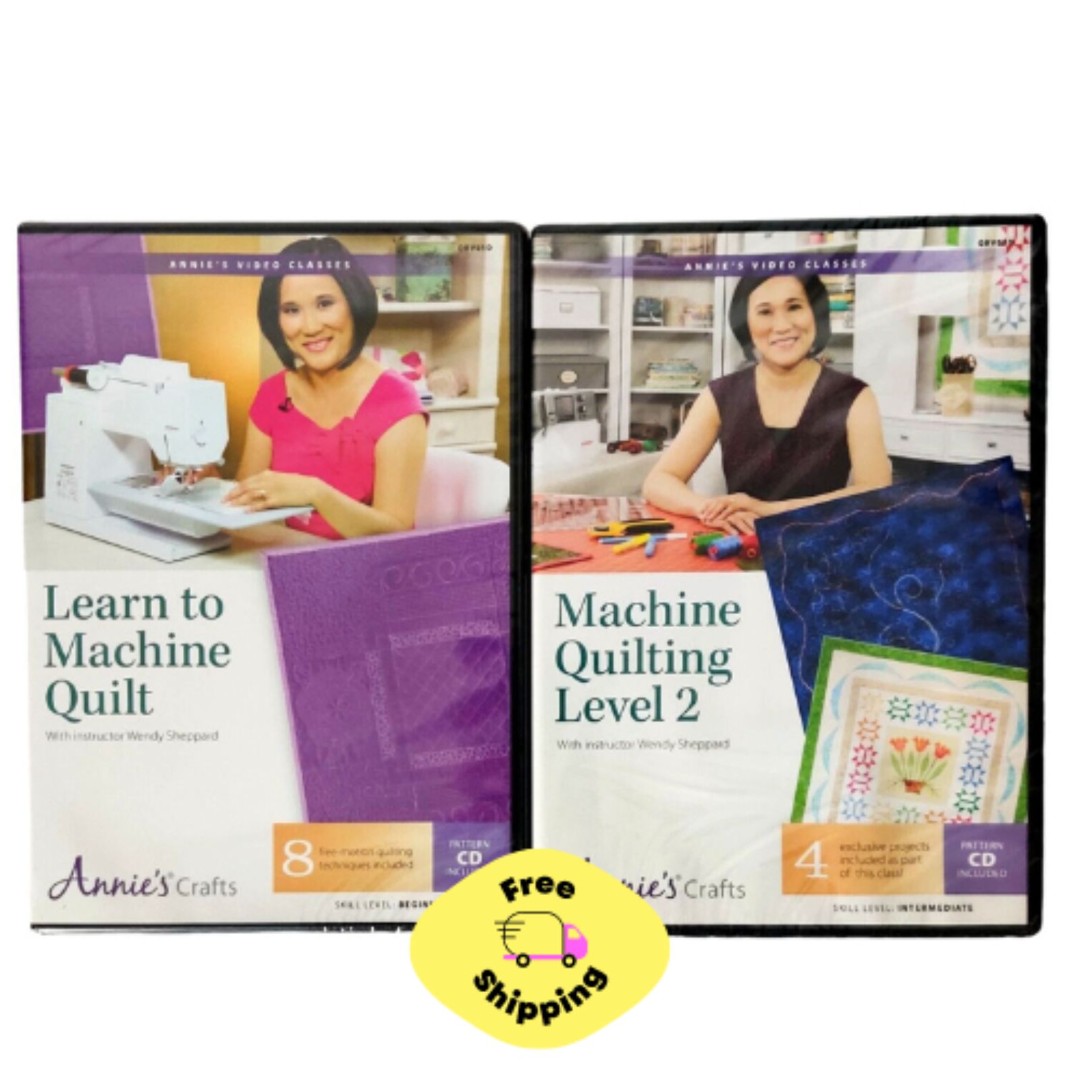 New Learn to Machine Quilt & Machine Quilting Level 2 Annie's Crafts DVD Set