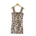 NWT Tory Burch New Ivory Wisteria Silk Sleeveless Zip Up Women's Shift Dress Siz