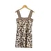 NWT Tory Burch New Ivory Wisteria Silk Sleeveless Zip Up Women's Shift Dress Siz