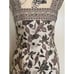 NWT Tory Burch New Ivory Wisteria Silk Sleeveless Zip Up Women's Shift Dress Siz