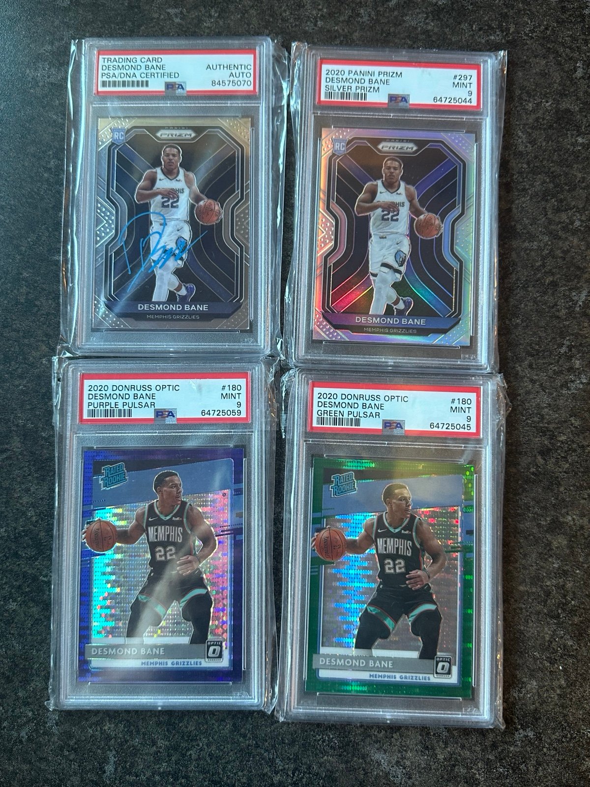 Desmond Bane Lot - 4 Psa Graded Cards