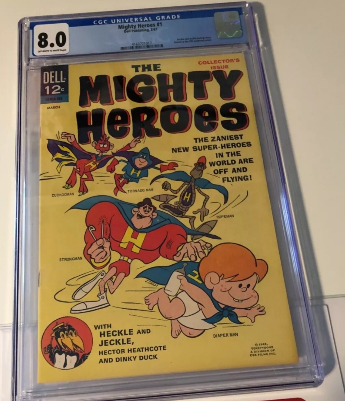 Mighty Heroes #1 comic 1967 CGC 8.0 Dell