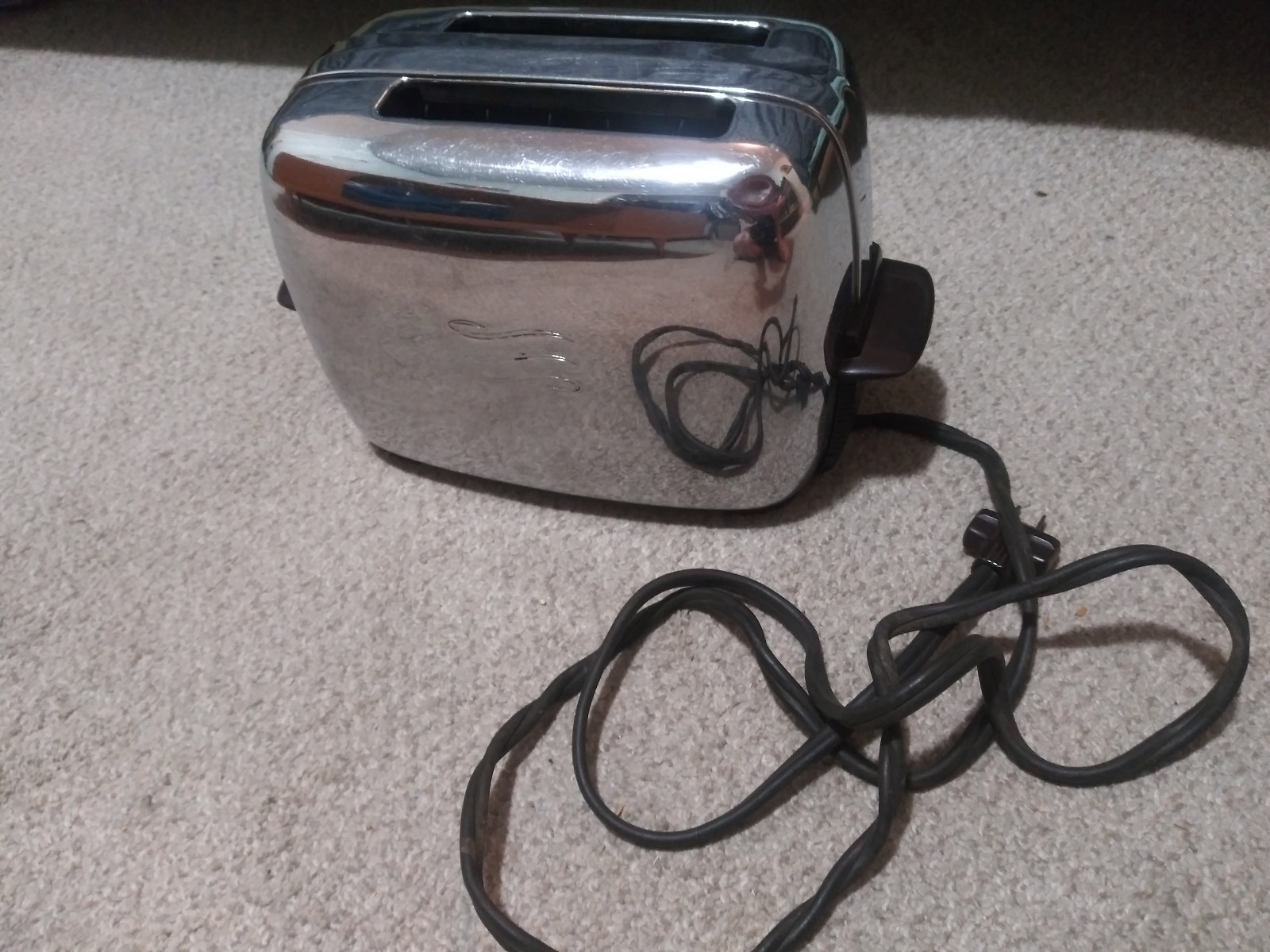 Vintage Mcm GE Cat. NO. 139T82 Stainless Steel Toaster 1150 WattS As-Is OBO