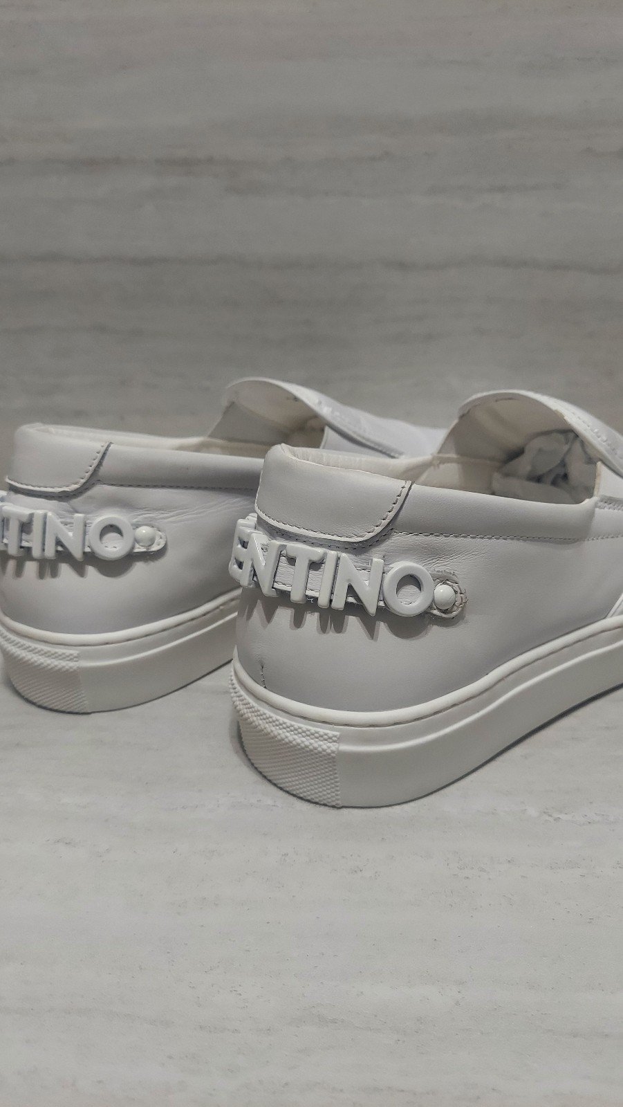 Valentino Dino Leather Slip On Sneaker