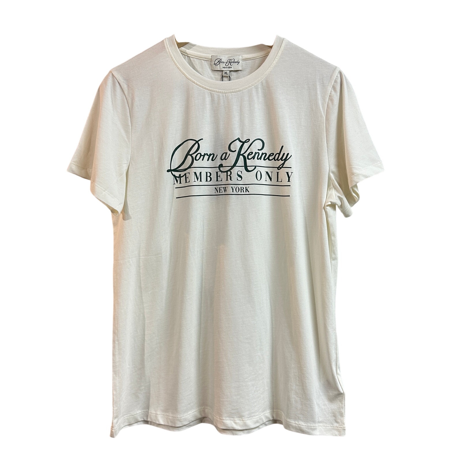 NEW WITH TAGS Born a Kennedy Women's XL Members Only T-Shirt NWT