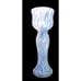 Vintage Glass Hand Blown Vase Holmgaard Pastel Blue Pink Green Splash Large Dots