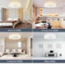 Modern Ceiling Fans with Lights and Remote, 19.7in Low Profile Ceiling Fan Flush