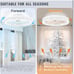 Modern Ceiling Fans with Lights and Remote, 19.7in Low Profile Ceiling Fan Flush