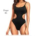 Tempt Me Black Cutout High Cut Monokini One Piece Bathing Suit NWT Size L