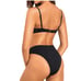 Tempt Me Black Cutout High Cut Monokini One Piece Bathing Suit NWT Size L