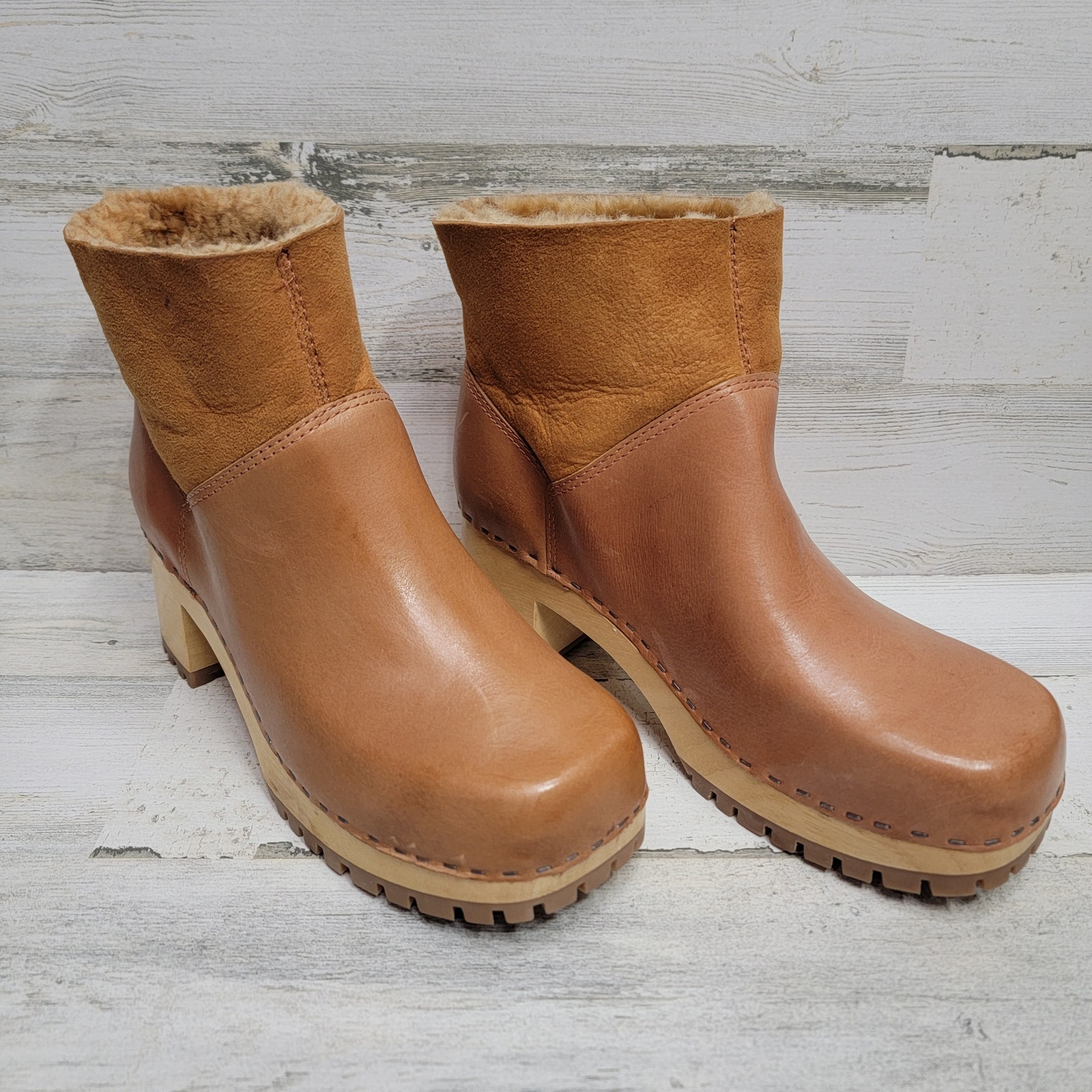 MIA JOSI ANKLE BOOT CLOGS, SIZE 9