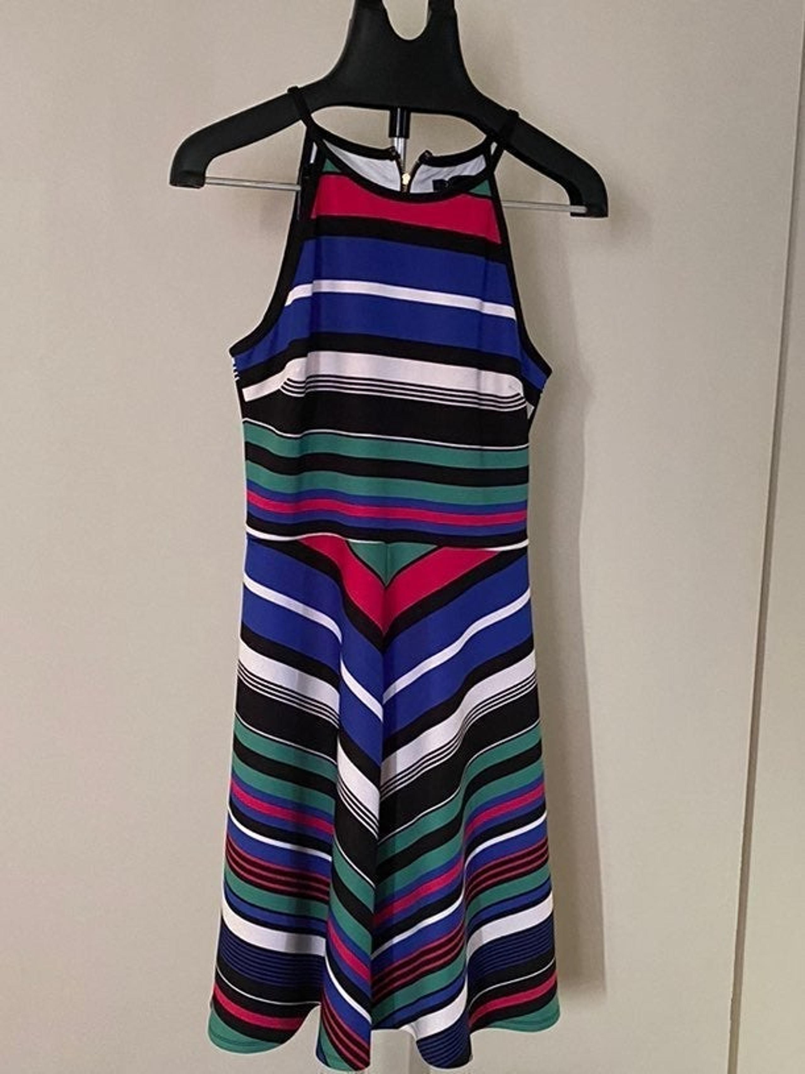 XOXO Fit & Flare Halter Dress