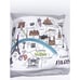 Paris Map Pillow Cover With Feather Pillow 18 X 18