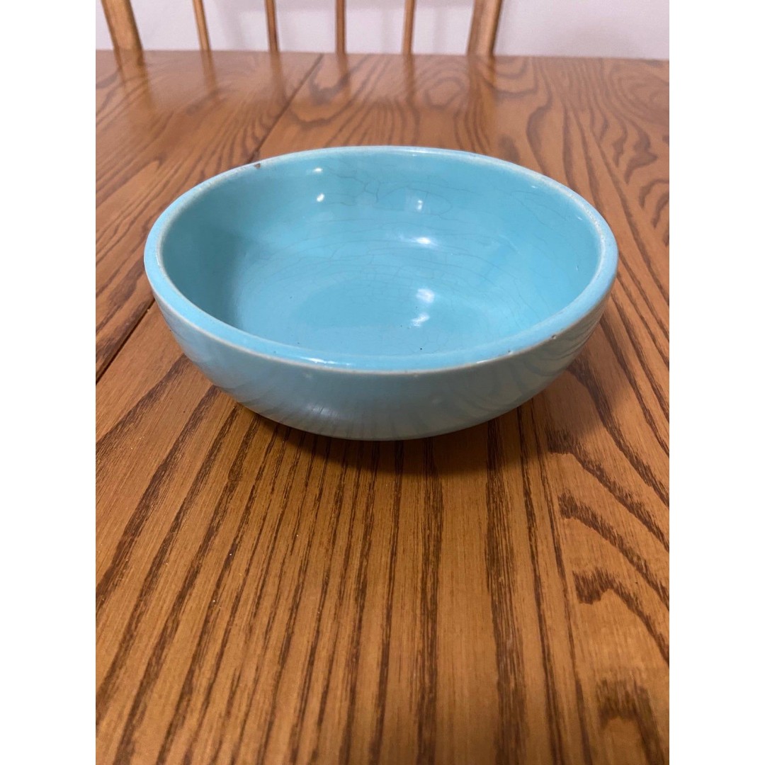 Bowl McCoy 1940’s tourquoise blue vintage