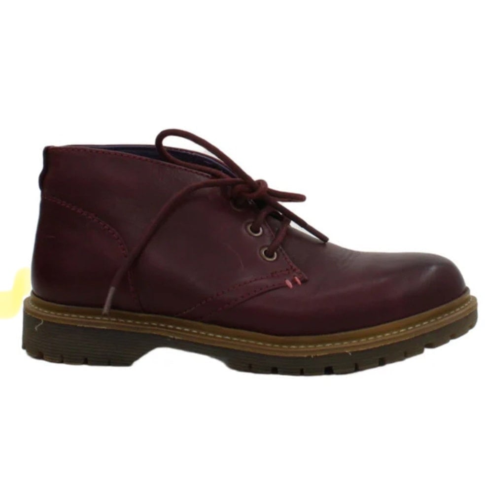 Moshulu Perrine Women's Leather Lace Up Chukka Boot Winter Purple Size 37