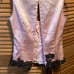 Adrianna Papell Evening Essentials Pink Corset Top Embellished with Lace & Beads