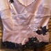 Adrianna Papell Evening Essentials Pink Corset Top Embellished with Lace & Beads