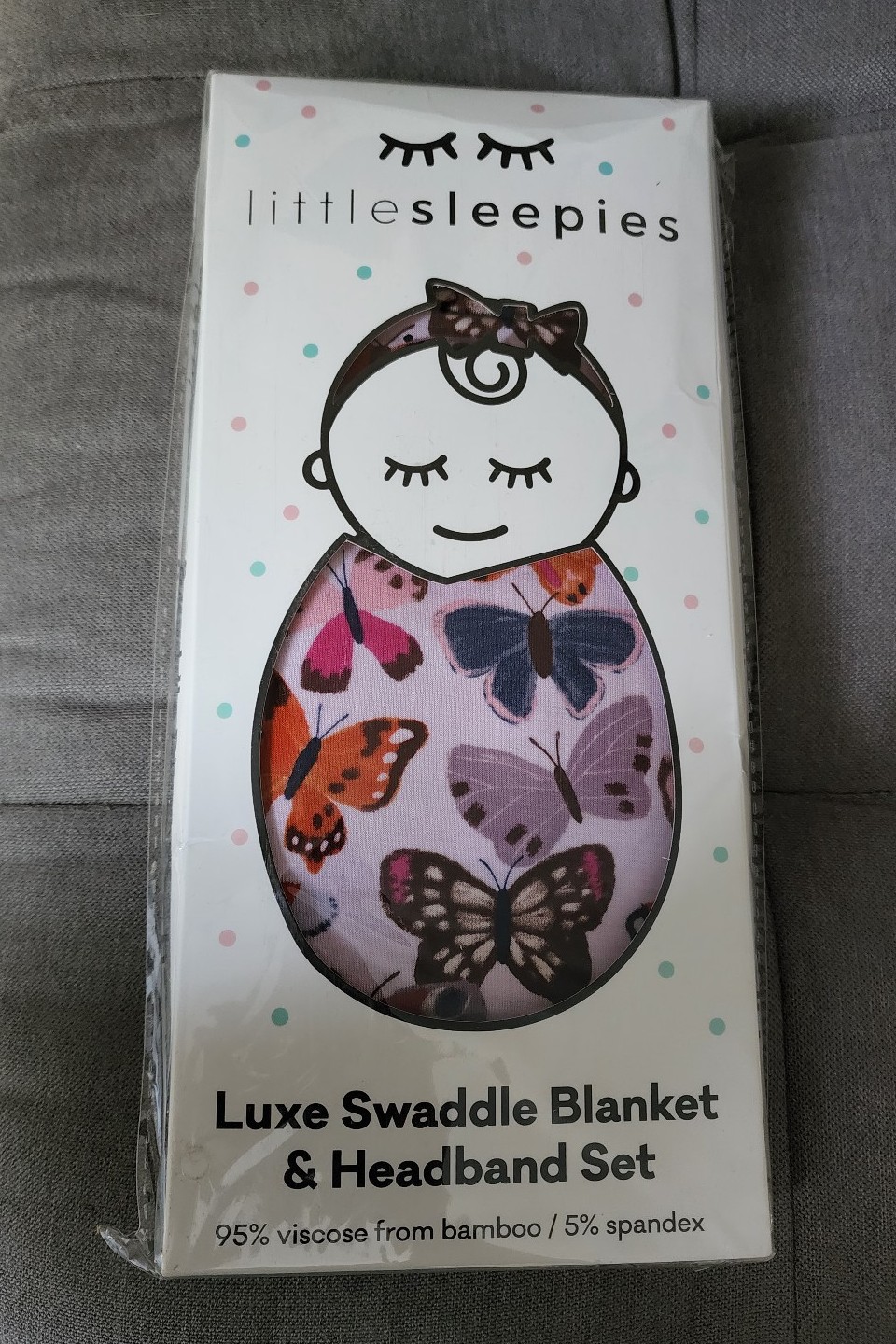 Little Sleepies Butterfly Kisses Swaddle