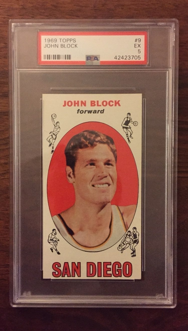 1969 Topps John Block PSA EX