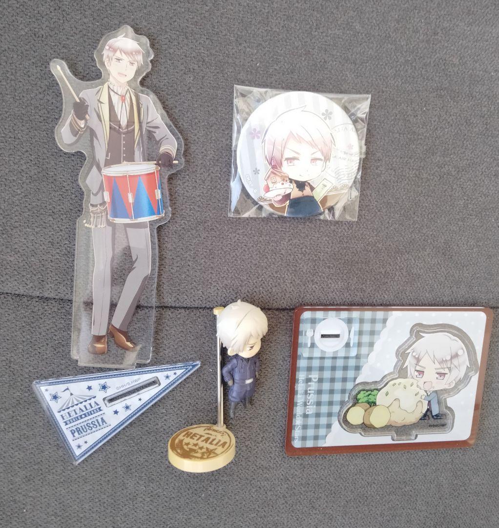 ★Hetalia Prussia Acrylic Stand Figure & Can Badge Set - Circus