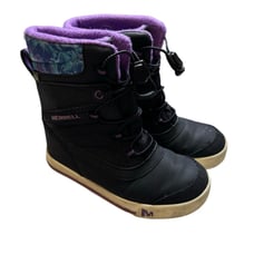 Merrell Girls High Rise Hiking Snow Boots Snow Bank 2.0 WTRPF Size 1
