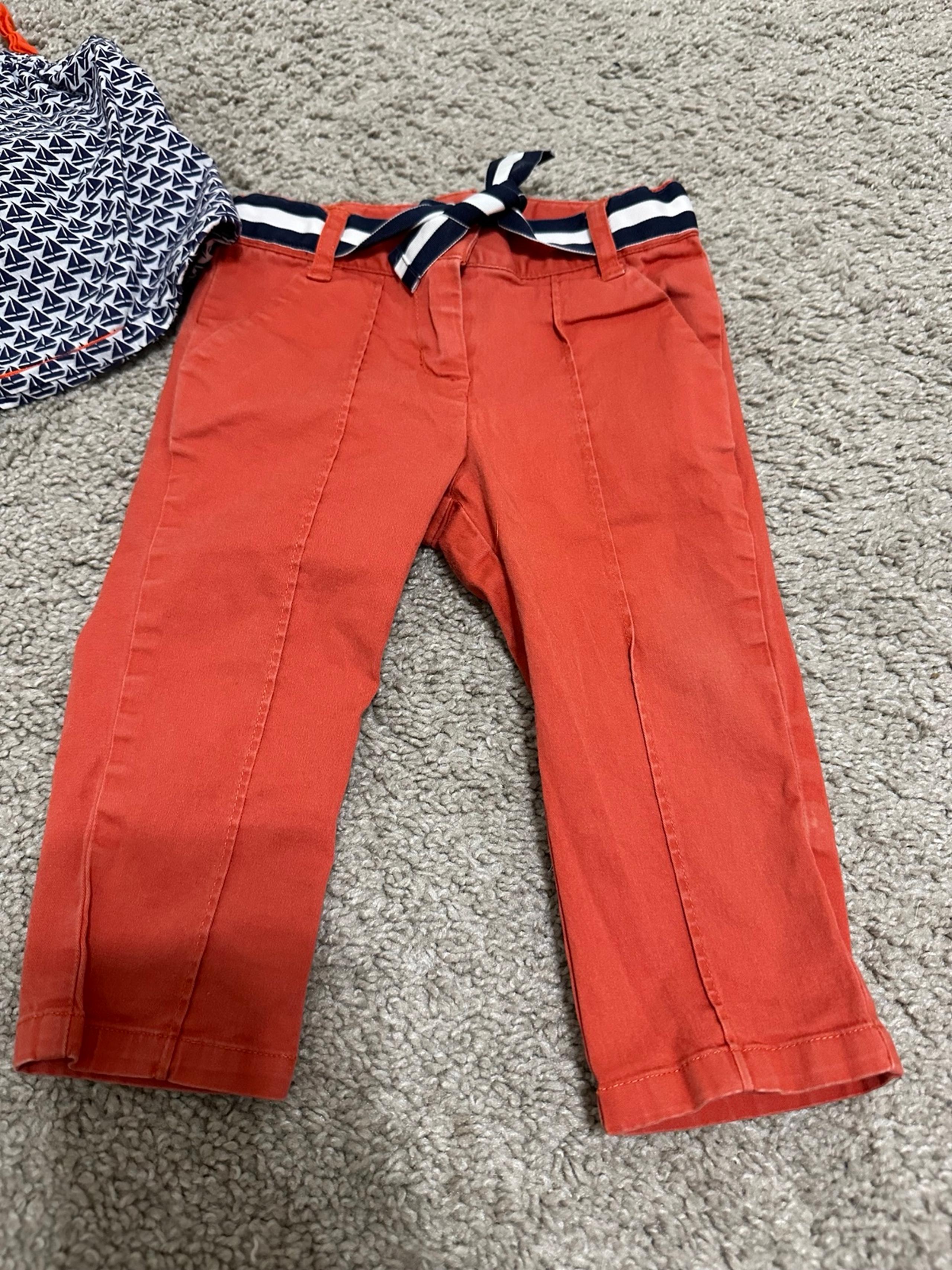 Janie and Jack Rust Red Pants Sz. 6-12 mth