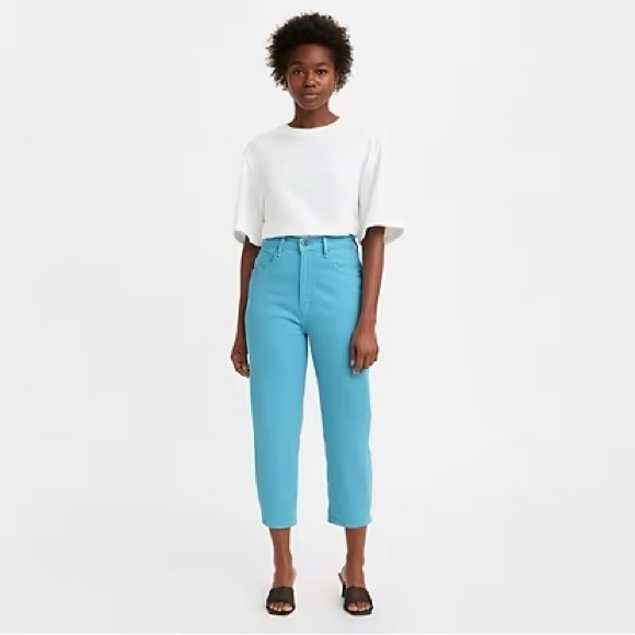NWT Levi's Made & Crafted BARREL WOMEN'S JEANS AQUA BLUE 31