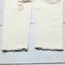 ALO Yoga Ripped Distressed Sweatpants Cream Chewed Hem Drawstring Waist Small