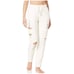 ALO Yoga Ripped Distressed Sweatpants Cream Chewed Hem Drawstring Waist Small