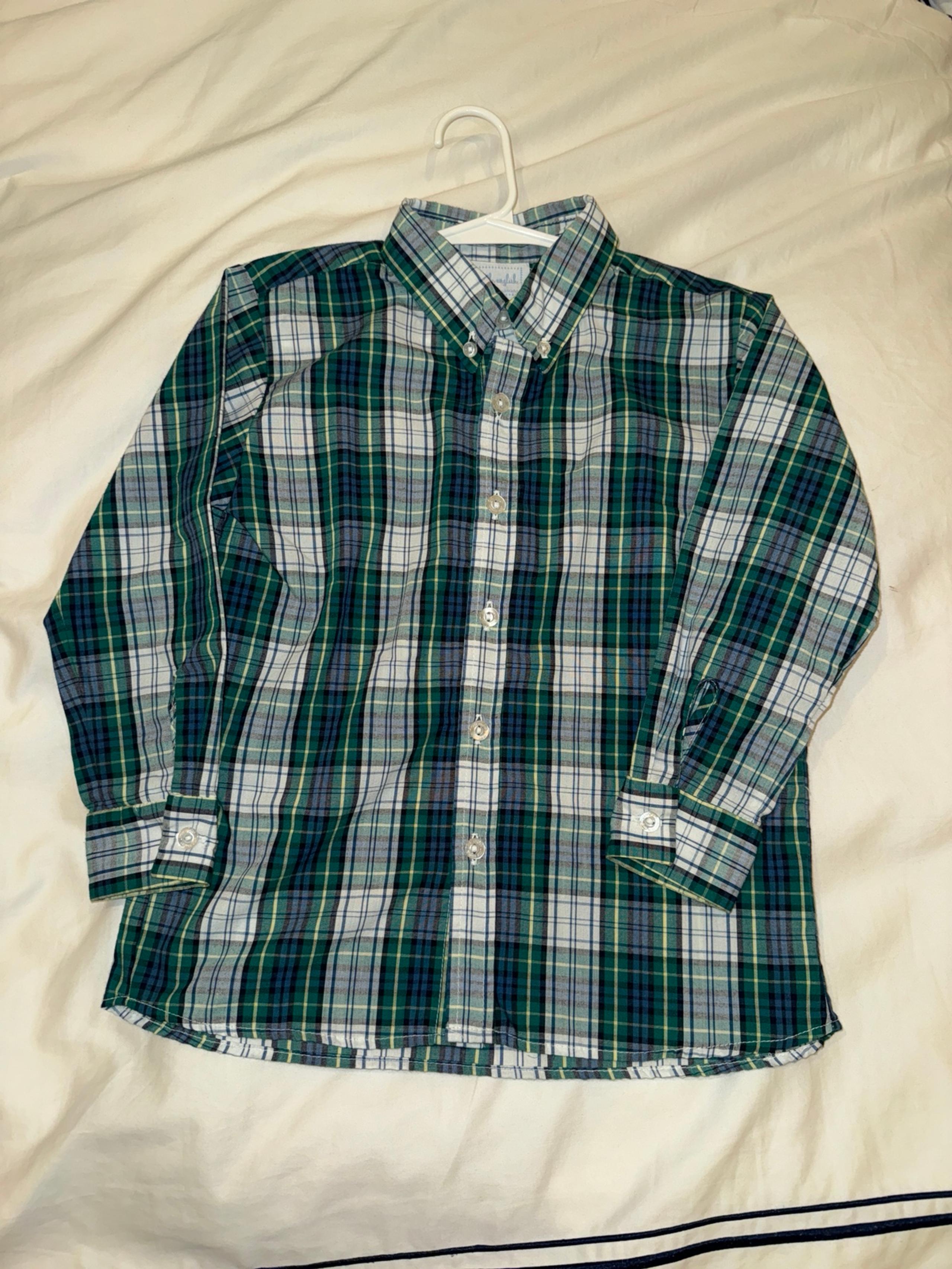Little English size 5 plaid button down shirt