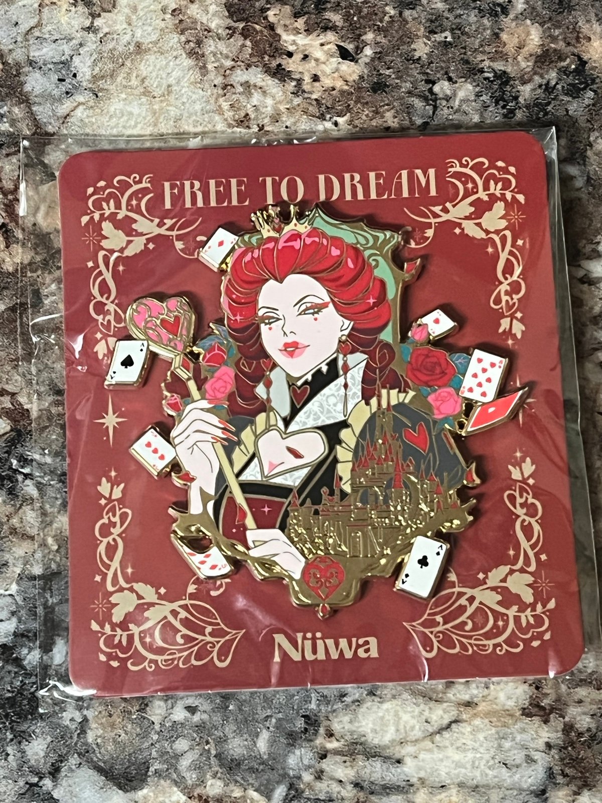 Alice in Wonderland Queen of Hearts Enamel Pin