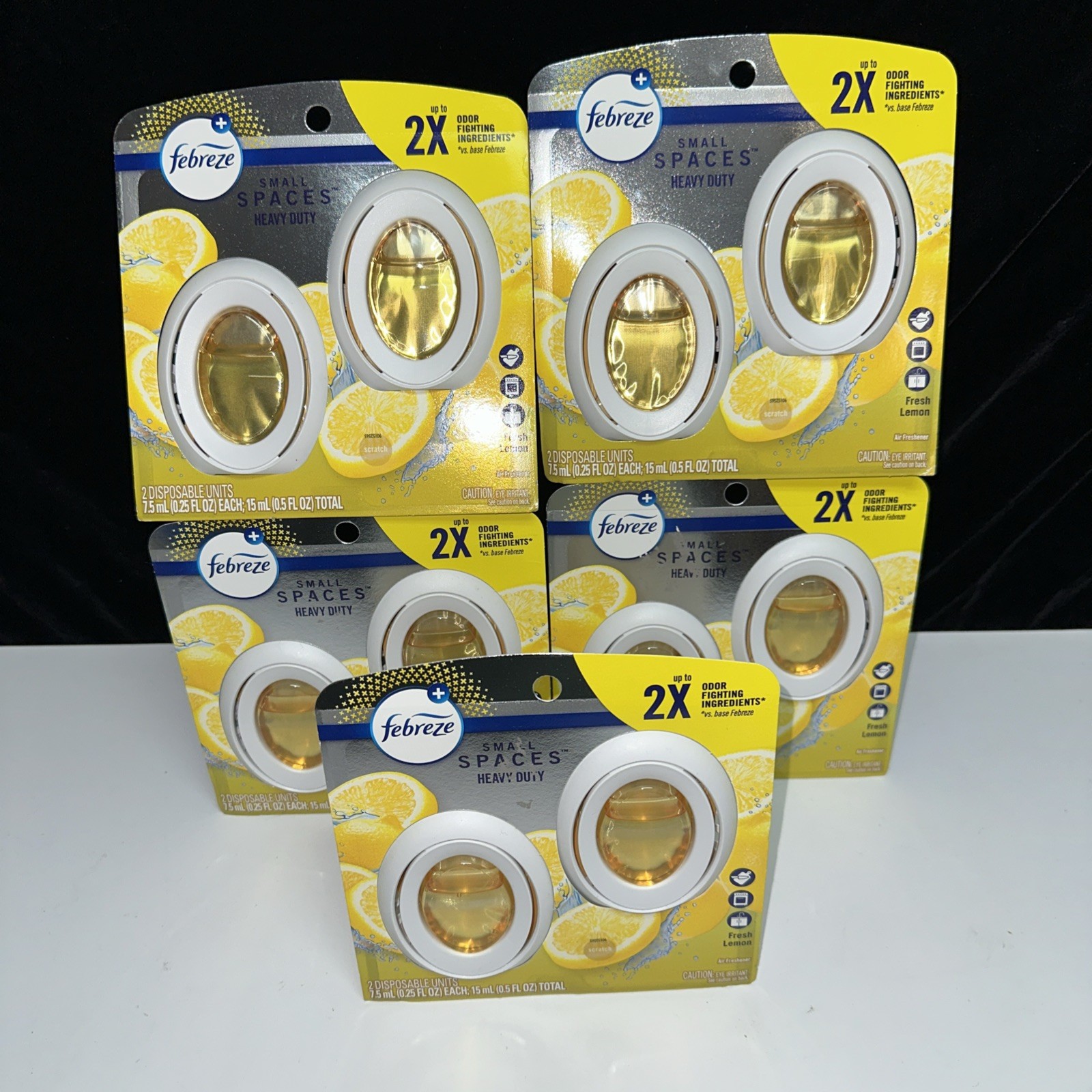 PACK OF 10--NEW Febreze Small Spaces FRESH LEMON Air Freshener