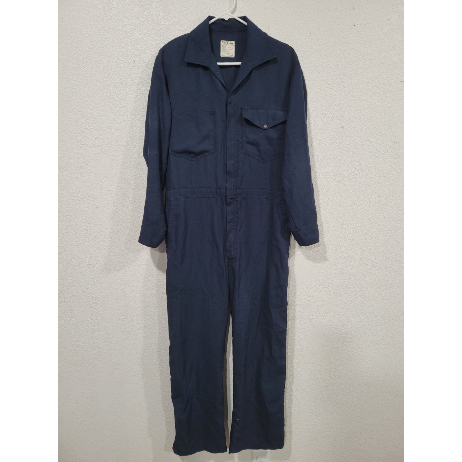 Workrite Blue Work Coveralls size 40R Men's FR Resistant #P3