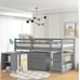 4 piece FULL size bed frame loft style set