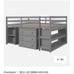 4 piece FULL size bed frame loft style set