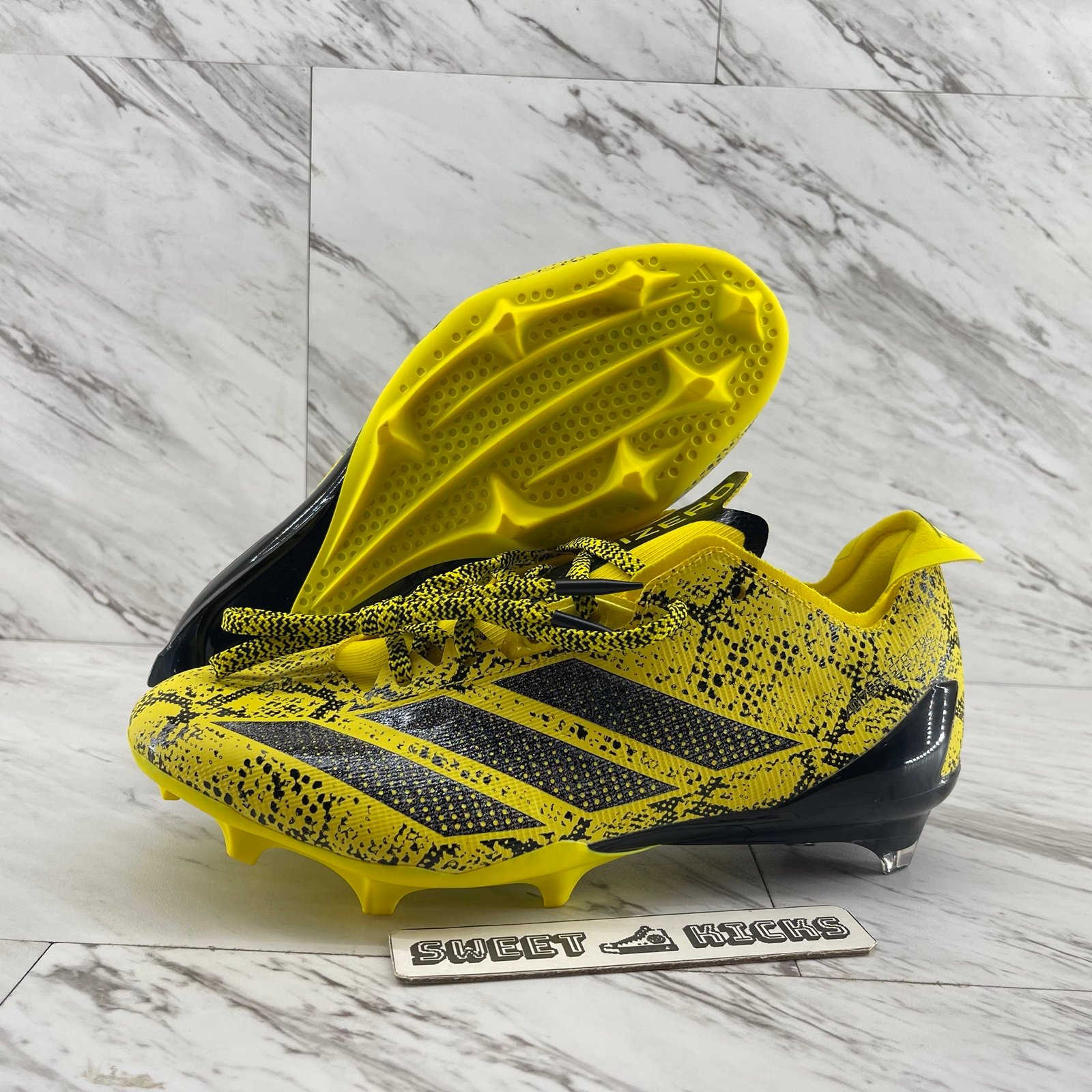 adidas ADIZERO ELECTRIC II Exotic Speed Football Cleats Yellow Size 13