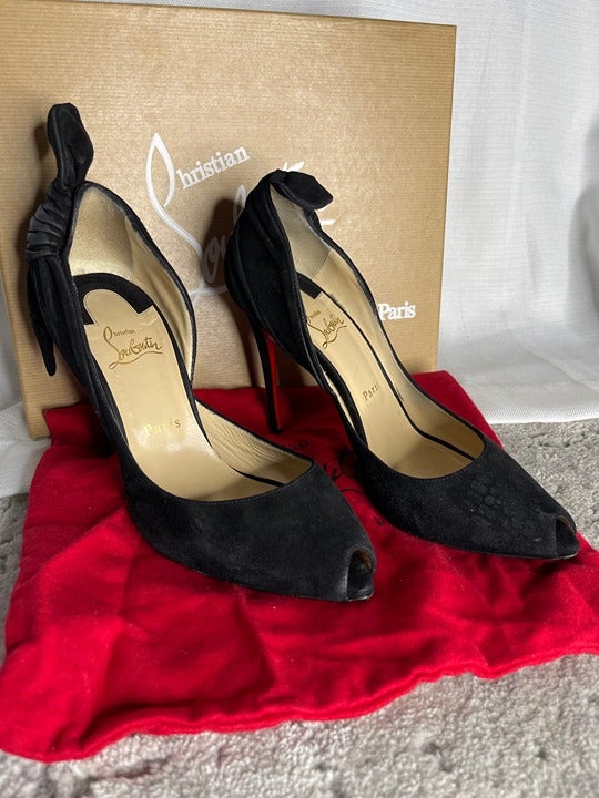 Christian Louboutin Barbara 100 Suede Pumps