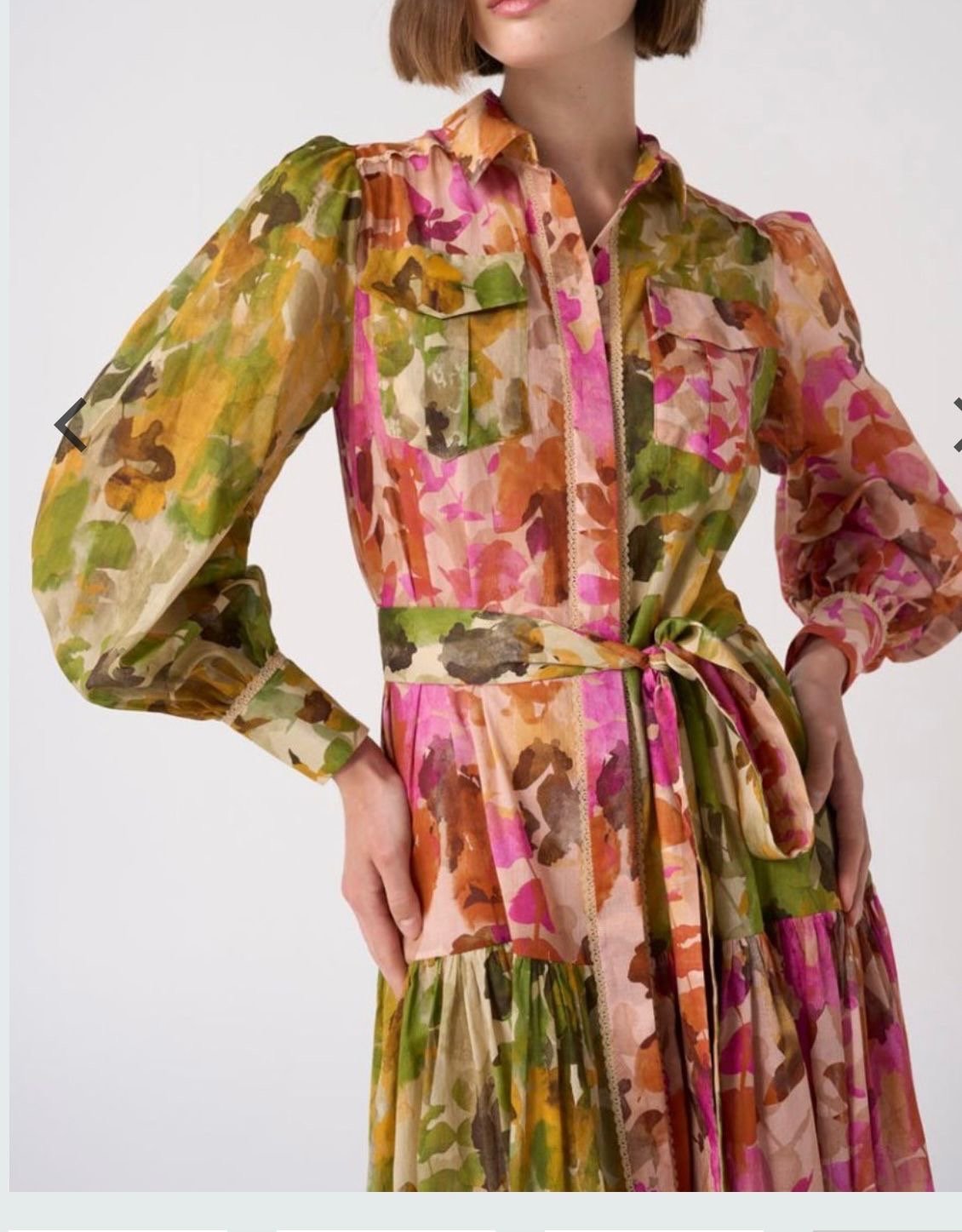 NEW NWT Evi Grintela Isla Belted Maxi Dress Size S