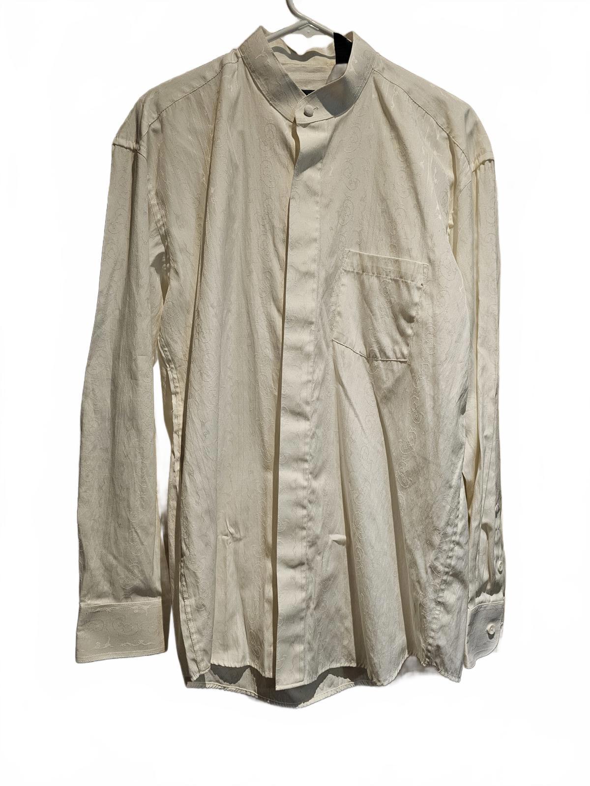 Club Milano single needle tailoring mens long sleeve button up size L