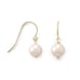 Gold 7mm Cultured Akoya Pearl Earrings
